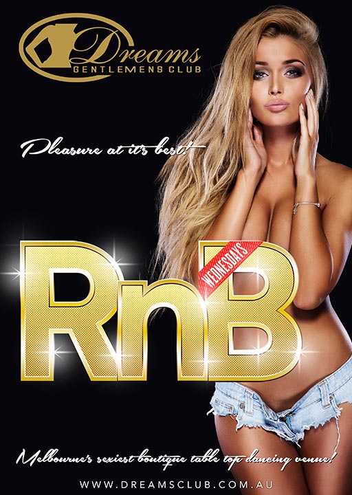 RnB Wednesdays @ Dreams Gentlemen's Club Melbourne (P)